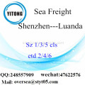 Puerto de Shenzhen LCL consolidación a Luanda